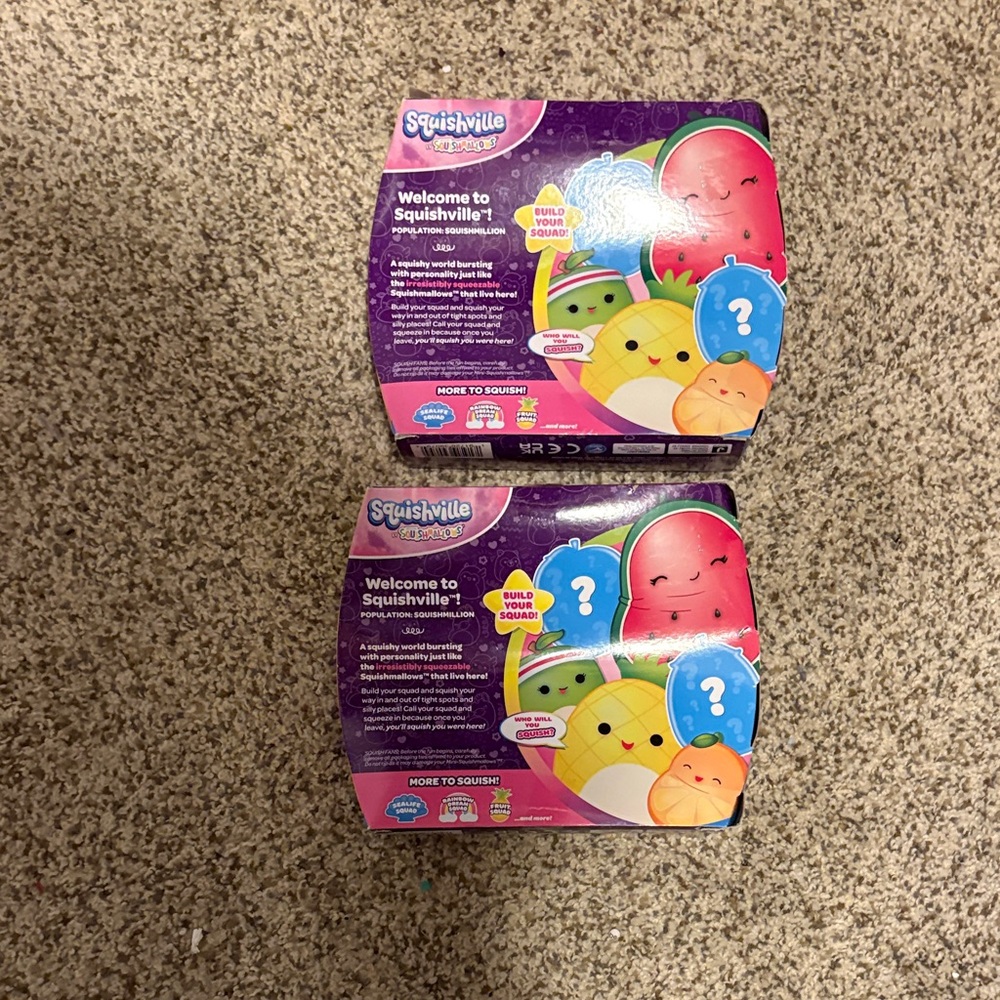 (2) Squishville by Squishmallows Fruit Squad Plush Sets - NEW, sealed - Picture 2 of 5